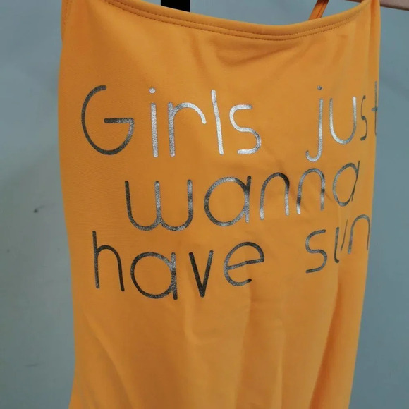 GIRLS Just Wanna Have Sun Open Back Swimsuit - Picture 3 of 6